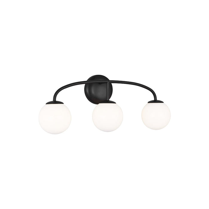 Visual Comfort Studio Galassia 3 Light Vanity, Midnight/Milk White