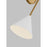 Visual Comfort Studio Cosmo 1-Lt XL Sconce, White/Brass