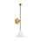 Visual Comfort Studio Cosmo 1-Lt XL Sconce, White/Brass