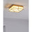 Visual Comfort Studio Transom 3 Light Flush, Burnished Brass/White