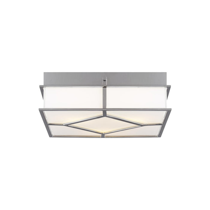 Visual Comfort Studio Transom 3 Light Flush, Polished Nickel/White - AF1063PN