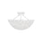 Visual Comfort Studio Kelan 3 Light Semi Flush Mount, Textured White - AF1173TXW