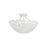 Visual Comfort Studio Kelan 3 Light Semi Flush Mount, Textured White