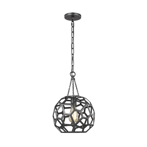 Visual Comfort Studio Feccetta 1 Light Small Pendant, Midnight Black - AP1051MBK