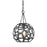 Visual Comfort Studio Feccetta 1 Light Small Pendant, Midnight Black