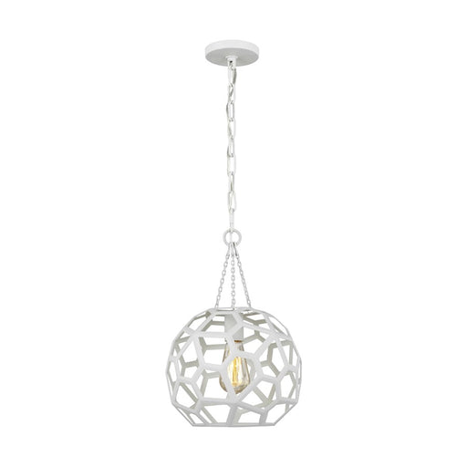 Visual Comfort Studio Feccetta 1-Lt Small Pendant, Paper Mache White - AP1051PMW