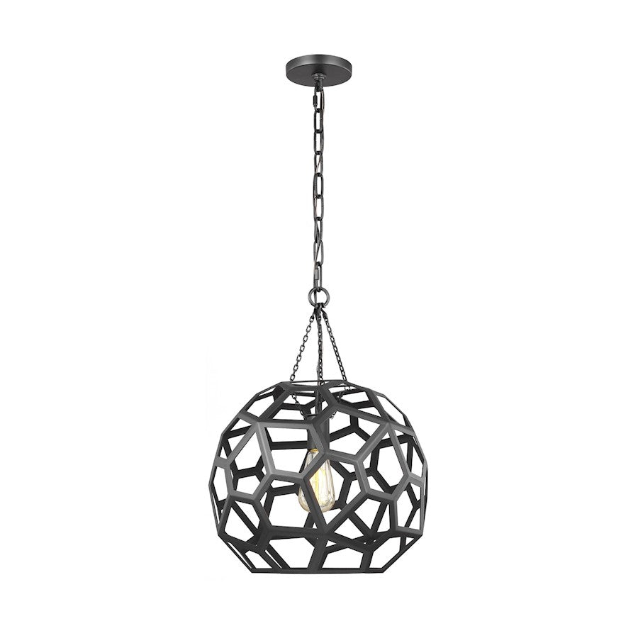 Visual Comfort Studio Feccetta 1 Light Med Pendant, Midnight - AP1061MBK