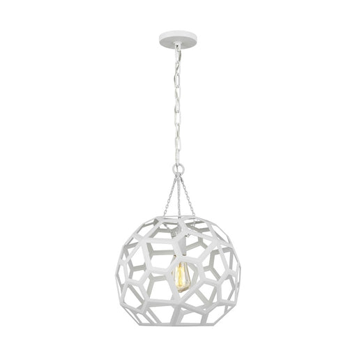 Visual Comfort Studio Feccetta 1-Lt Med Pendant, Paper Mache White - AP1061PMW