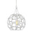 Visual Comfort Studio Feccetta 1-Lt Med Pendant, Paper Mache White