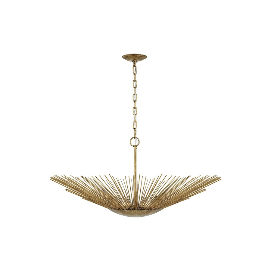 Visual Comfort Studio Helios 4 Light Wide Pendant, Antique Gild - AP1084ADB