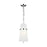 Visual Comfort Studio Cortlandt 1-Lt SM Pendant, Nickel/White Linen - AP1161PN