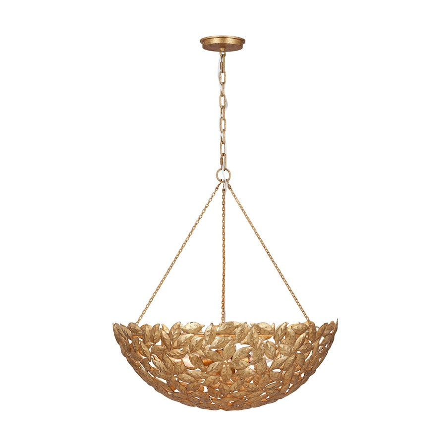 Visual Comfort Studio Kelan 6 Light Large Pendant, Antique Gild - AP1186ADB