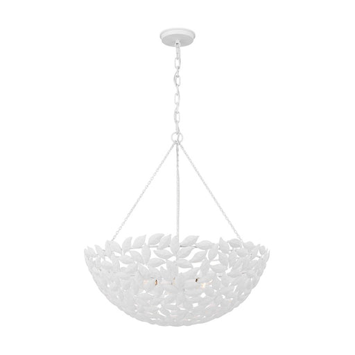 Visual Comfort Studio Kelan 6 Light Large Pendant, Textured White