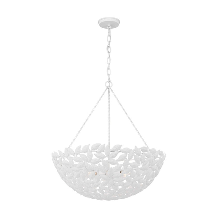 Visual Comfort Studio Kelan 6 Light Large Pendant, Textured White