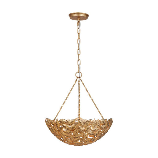 Visual Comfort Studio Kelan 3 Light Small Pendant, Antique Gild - AP1193ADB