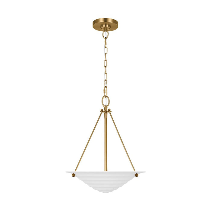 Visual Comfort Studio Dosinia 2 Light Medium Pendant, Textured White - AP1202TXW