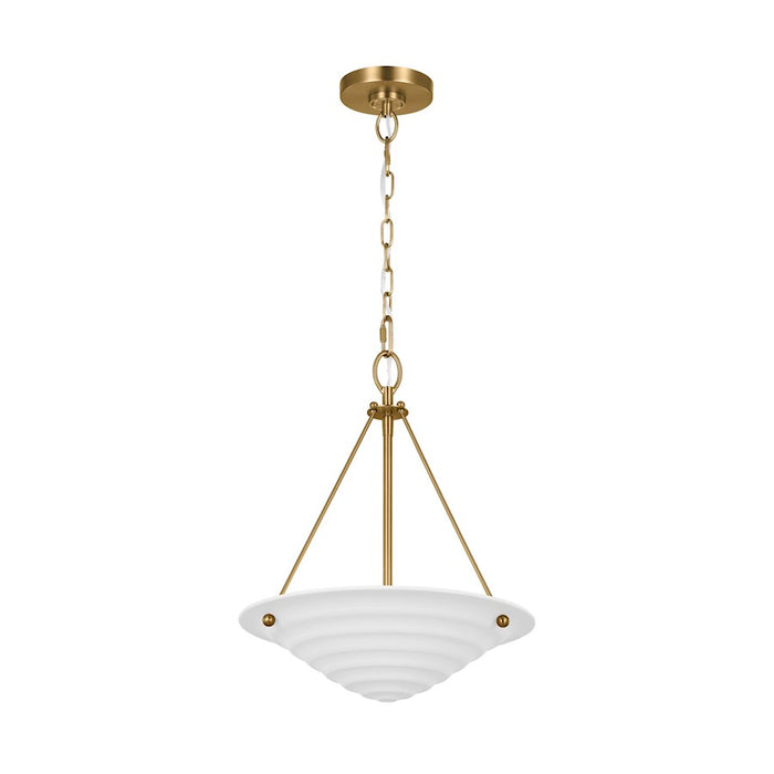 Visual Comfort Studio Dosinia 2 Light Medium Pendant, Textured White