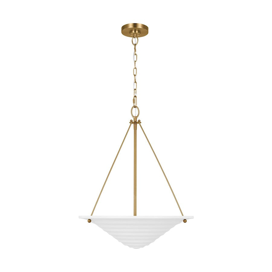 Visual Comfort Studio Dosinia 3 Light Large Pendant, Textured White - AP1213TXW