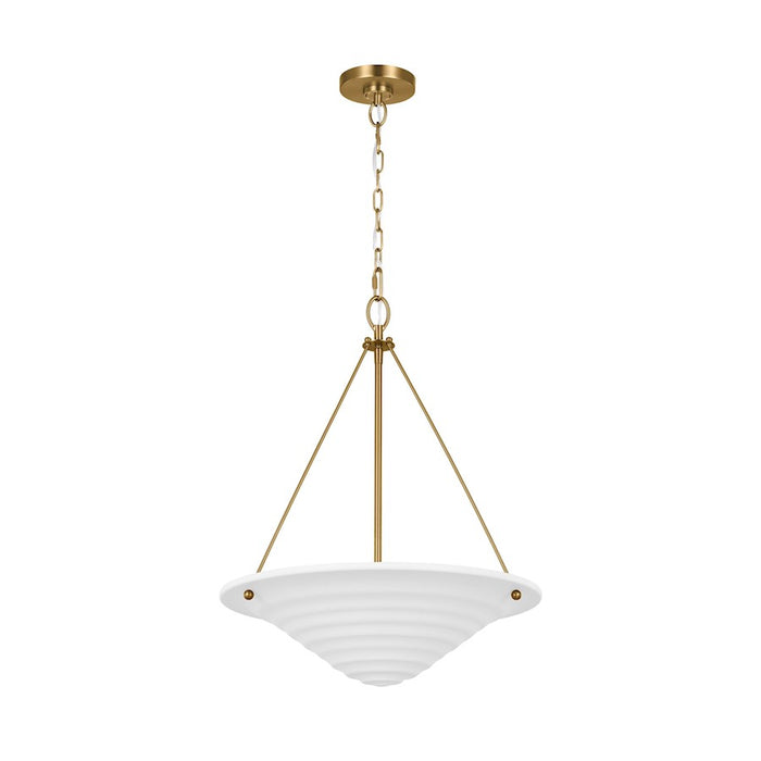 Visual Comfort Studio Dosinia 3 Light Large Pendant, Textured White