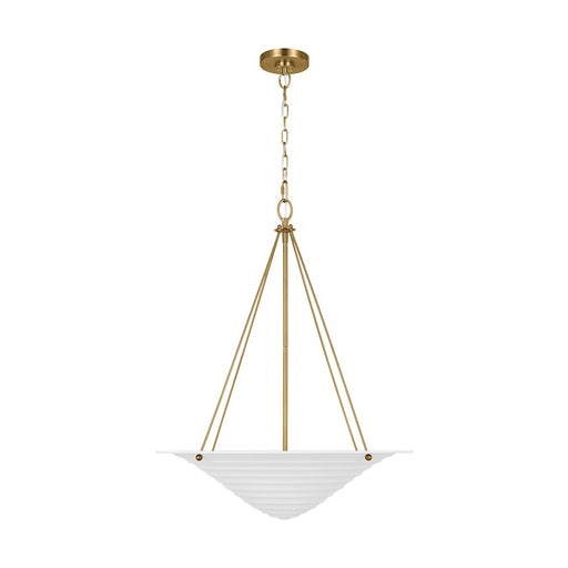 Visual Comfort Studio Dosinia 4-Lt XL Pendant, Textured White - AP1224TXW