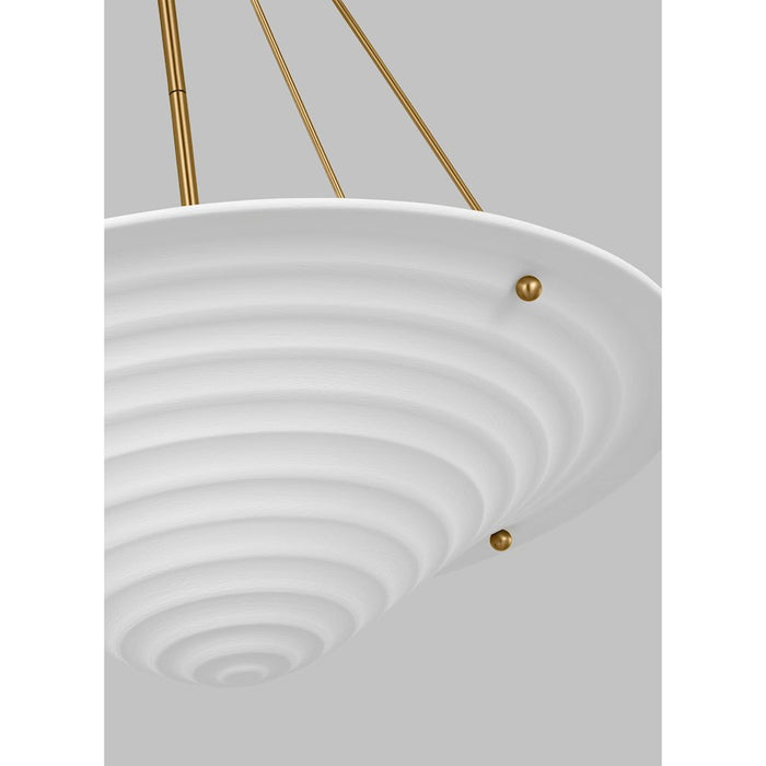 Visual Comfort Studio Dosinia 4-Lt XL Pendant, Textured White