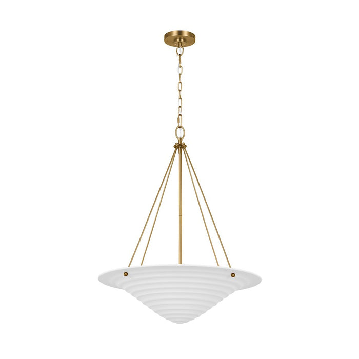 Visual Comfort Studio Dosinia 4-Lt XL Pendant, Textured White