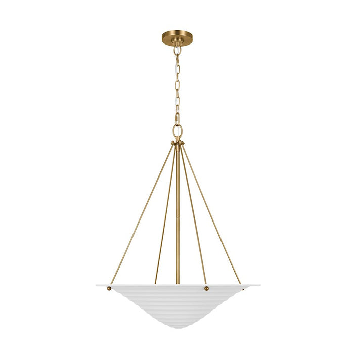 Visual Comfort Studio Dosinia 4-Lt XL Pendant, Textured White