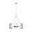 Visual Comfort Studio Calvert 4-Lt Med Chandelier, NK/Clear Text