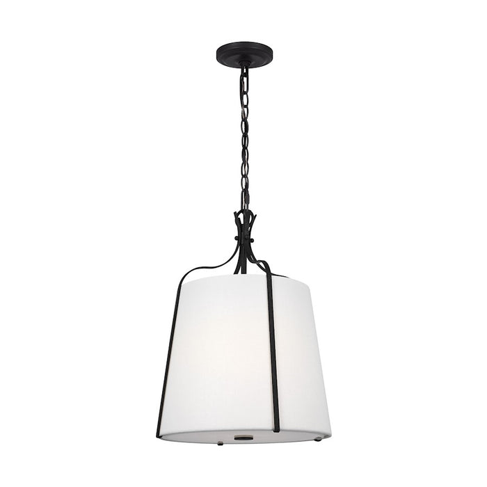 Visual Comfort Studio Leander 1-Lt Small Hanging Shade, Steel/White