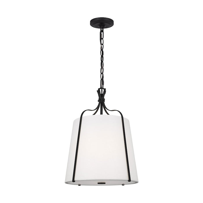 Visual Comfort Studio Leander 1-Lt Small Hanging Shade, Steel/White