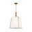 Visual Comfort Studio Leander 3 Light Hanging Shade, Ant Gild/White