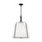 Visual Comfort Studio Leander 3 Light Med Hanging Shade, Steel/White