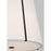 Visual Comfort Studio Leander 3 Light Med Hanging Shade, Steel/White