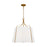 Visual Comfort Studio Leander 4 Light Hanging Shade, Ant Gild/White - AP1264ADB