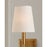 Visual Comfort Studio Baxley 1-Lt Sconce, Burnished/White Linen