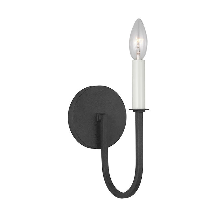 Visual Comfort Studio Leon 1 Light Sconce, Dark Weathered Zinc