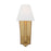 Visual Comfort Studio Paisley 1 Light Tall Sconce, Brass/White Linen - AW1121BBS