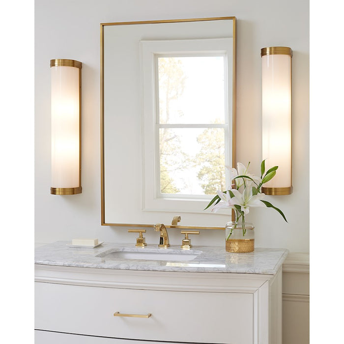 Visual Comfort Studio Ifran 2-Lt Large Vanity, Burnished/Opal Etched