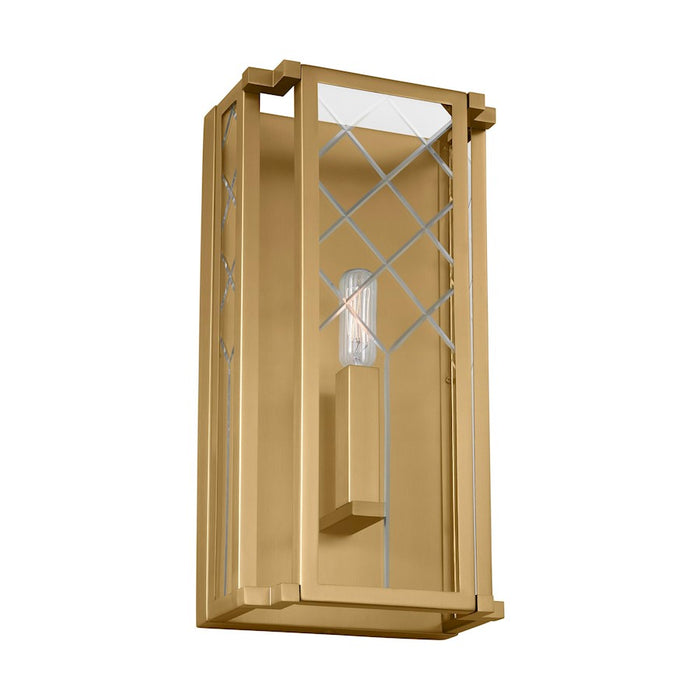 Visual Comfort Studio Erro 1-Lt Med Wall Lantern, BS/Clear/Diamond