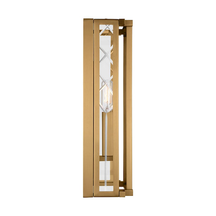 Visual Comfort Studio Erro 1-Lt Med Wall Lantern, BS/Clear/Diamond