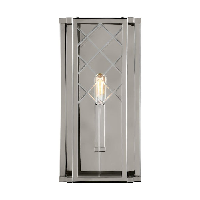 Visual Comfort Studio Erro 1-Lt Med Wall Lantern, NK/Clear/Diamond - AW1161PN