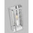 Visual Comfort Studio Erro 1-Lt Med Wall Lantern, NK/Clear/Diamond