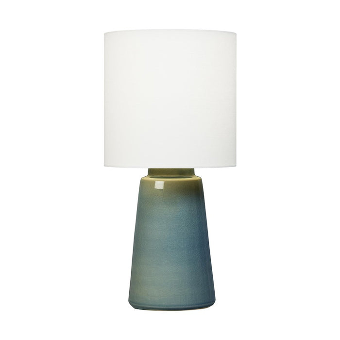 Visual Comfort Studio Vessel A19 Light Med Table Lamp, Blue/White - BT1061BAC1