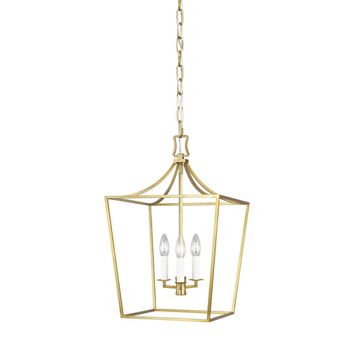 Visual Comfort Studio Southold 3-Lt Small Lantern, Burnished Brass - CC1003BBS