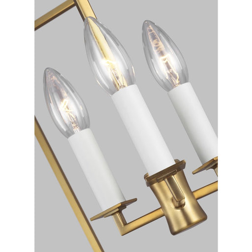 Visual Comfort Studio Southold 3-Lt Small Lantern, Burnished Brass