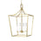 Visual Comfort Studio Southold 4 Light Med Lantern, Burnished Brass