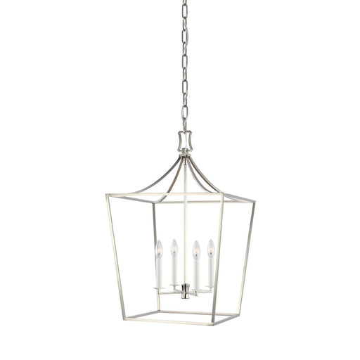 Visual Comfort Studio Southold 4 Light Med Lantern, Polished Nickel - CC1014PN