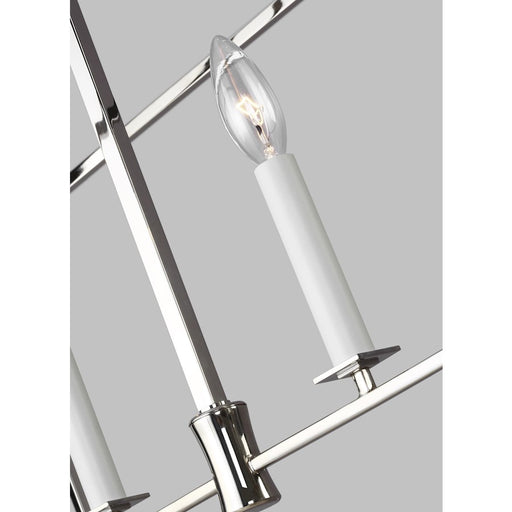 Visual Comfort Studio Southold 6-Lt Linear Lantern, Pol Nickel