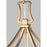 Visual Comfort Studio Southold 4 Light Wide Lantern, Burnished Brass