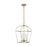 Visual Comfort Studio Stonington 4 Light Small Lantern, Antique Gild - CC1084ADB